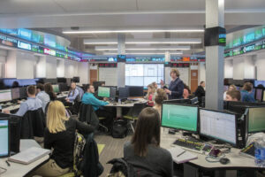 Class in the Trading Center in the Madden College of Business & Economics