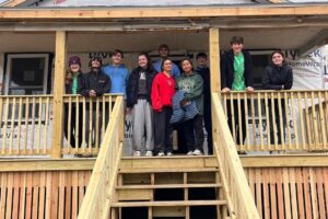 Building of a Tiny Home, for which Andrew Lunetta received a CURAR medal for