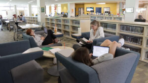 Students in the Library