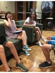 Young writers at work