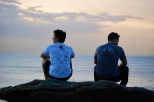 Student researchers in the galapagos