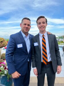 Liam O'Connor and County Executive Ryan McMahon