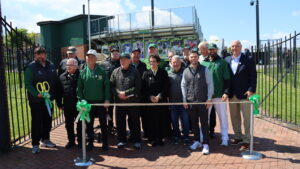 Redidication of the baseball field