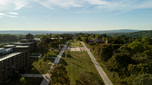 Aerial view of campus