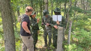 Training Taiwanese soldiers on our technology