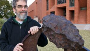 Brother Guy Consolmagno on the campus of the University of Arizona.
