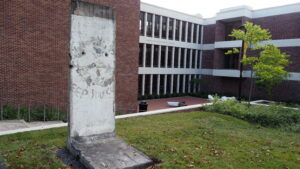 Berlin Wall section on campus