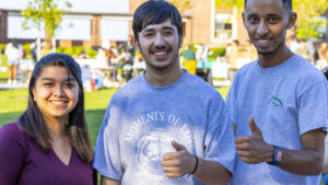 Students at the Fall Club Fair