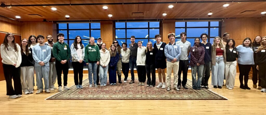 Andrew Lunetta with the Presidential Leadership Fellows